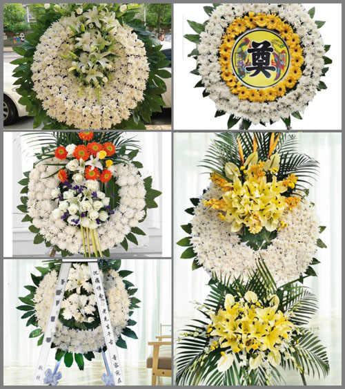 山西长治襄垣县古韩镇南田漳村花圈速递
